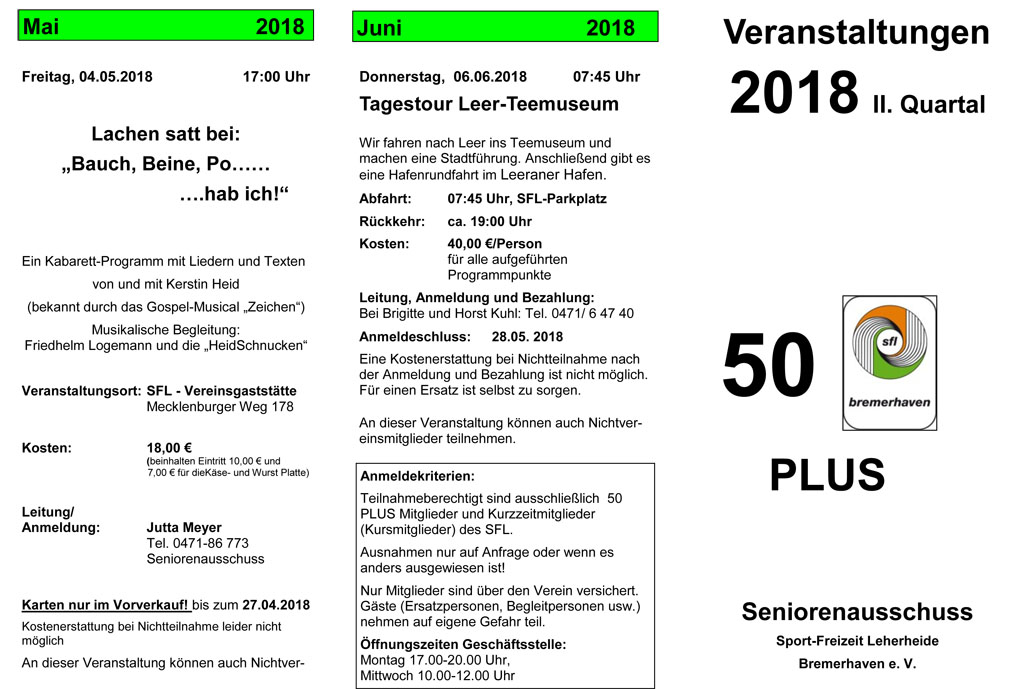 SFL Flyer II Quartal 2018 Deckblatt