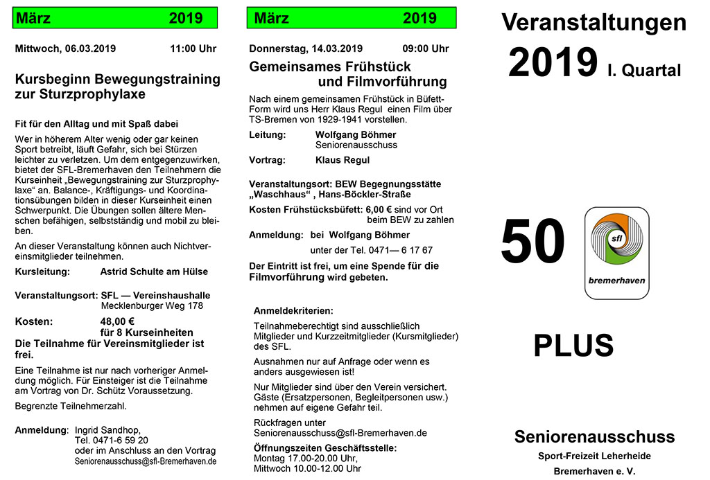 SFL flyer I Quartal 1