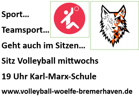 Sitzvolleyball werbung