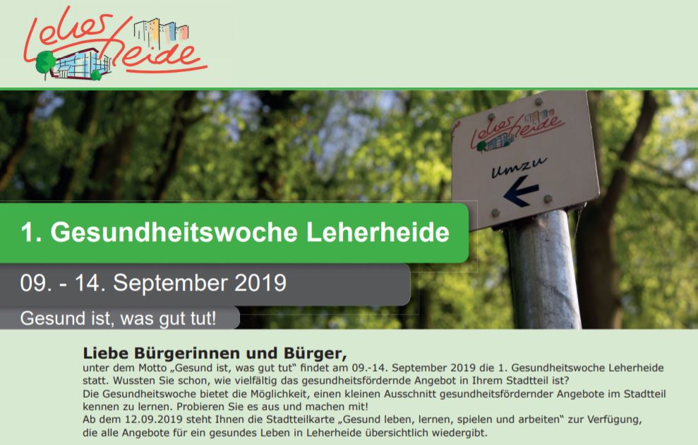 Flyer Gesundheitswoche SFL