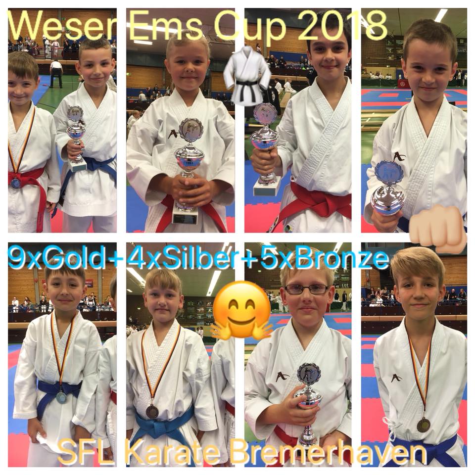 Karate Gruppenbild Weser Ems Cup 1