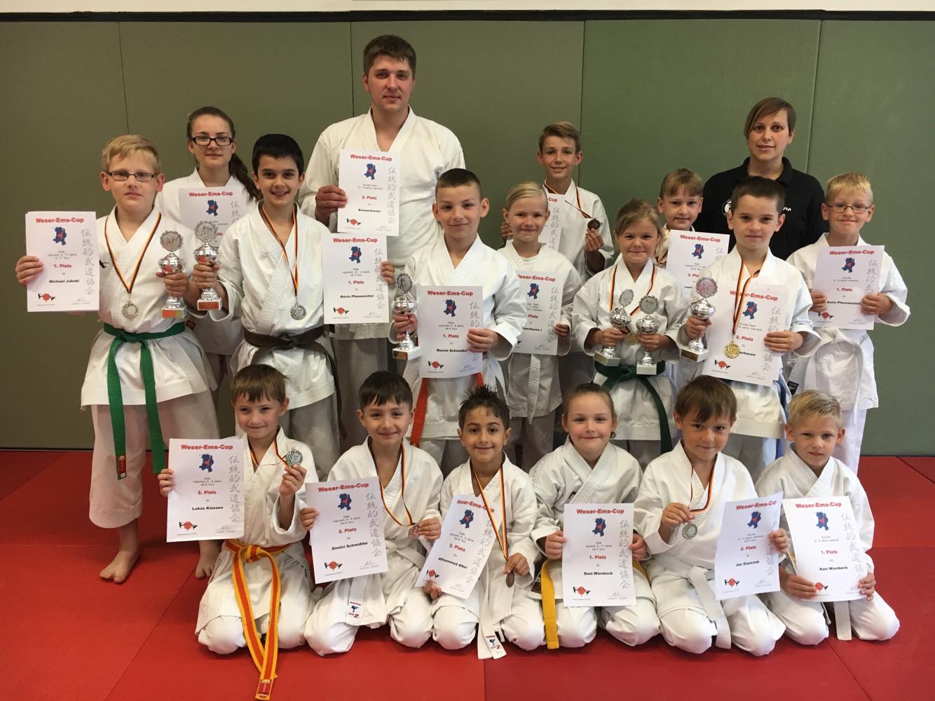 Karate Gruppenbild Weser Ems Cup 2