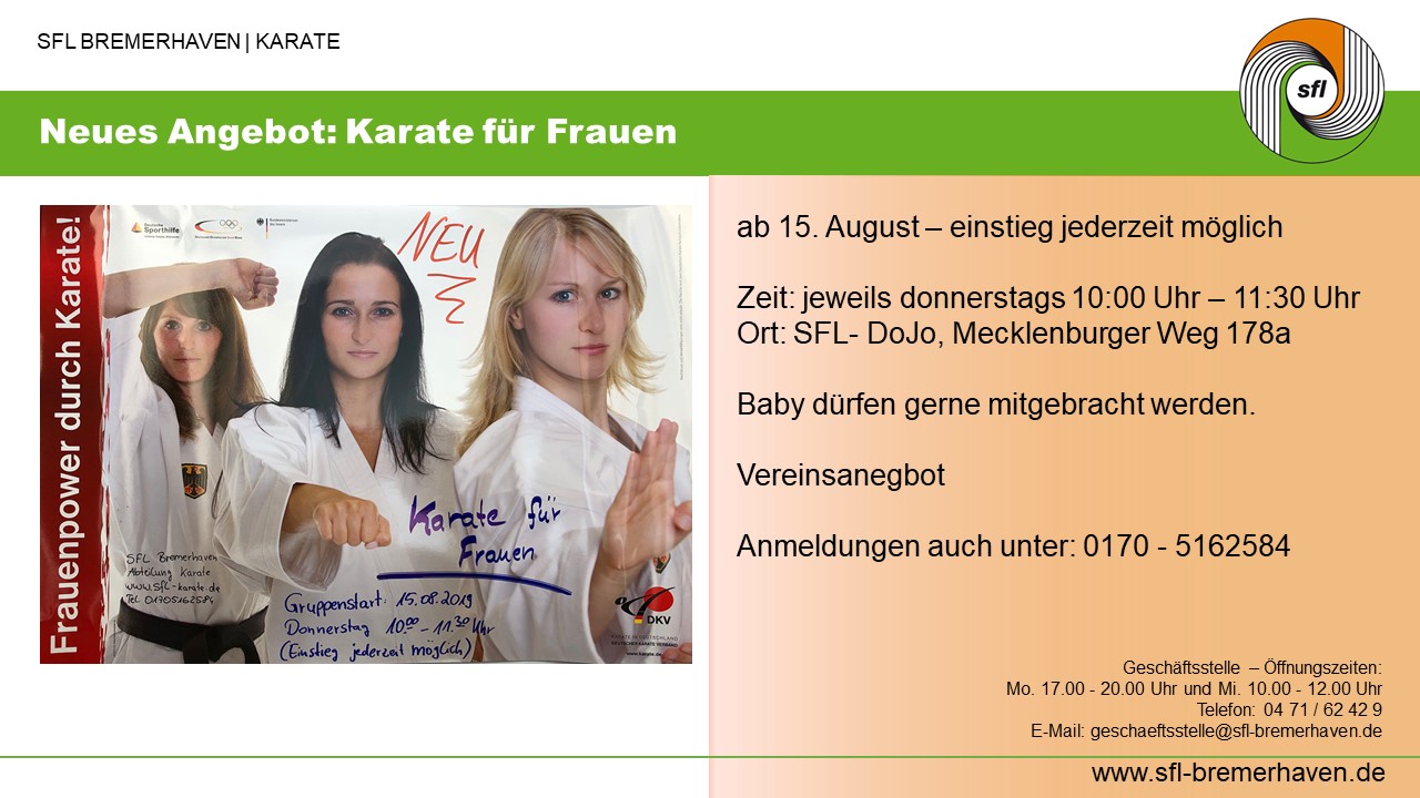 Karate frauen SFL Praesentation Mediabox