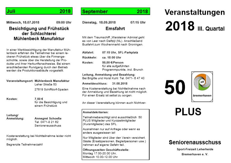 SFL Flyer III Quartal 2018