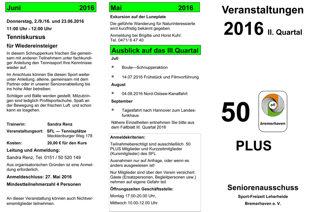 SFL flyer II Quartal 2016 1